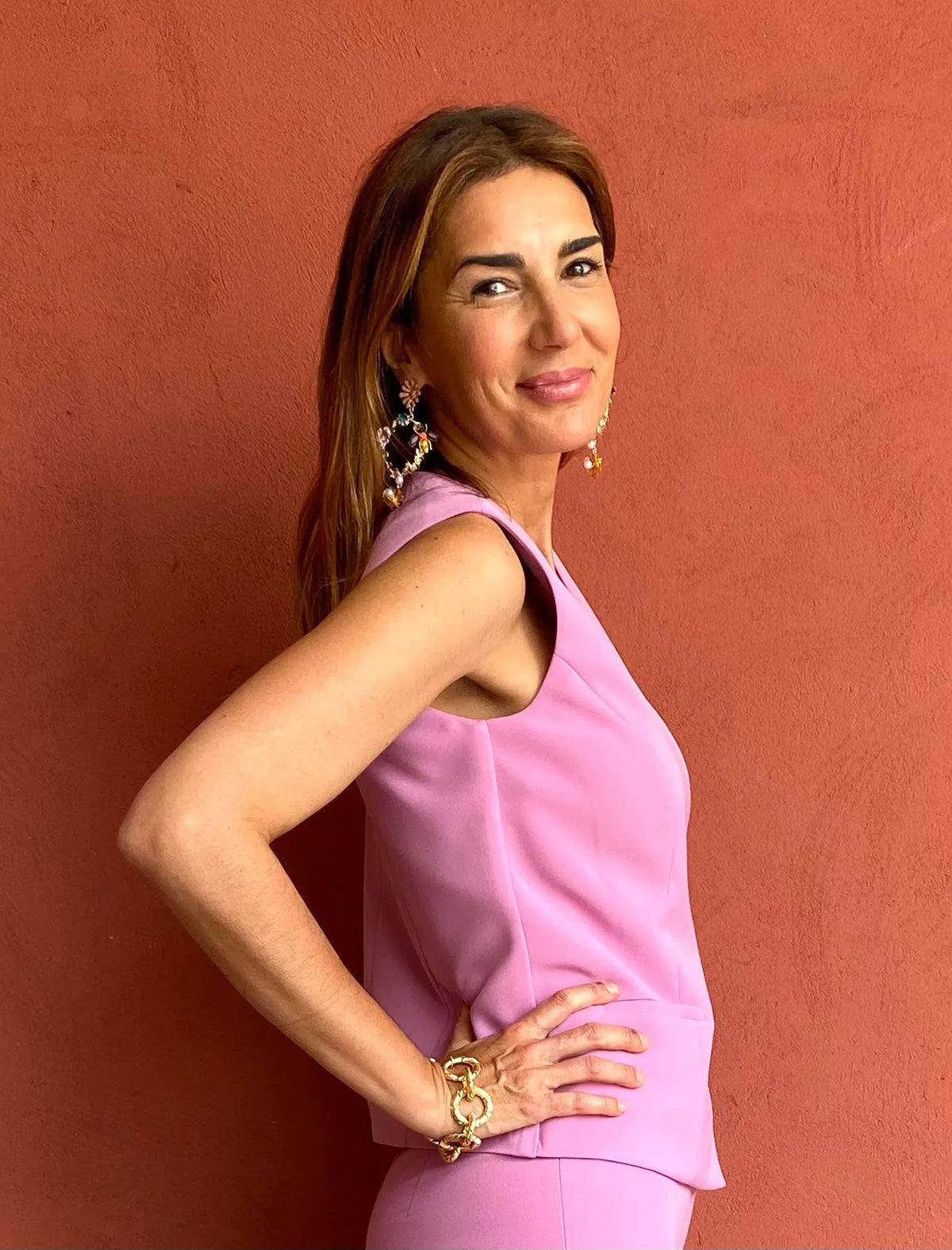 Chaleco Chic rosa