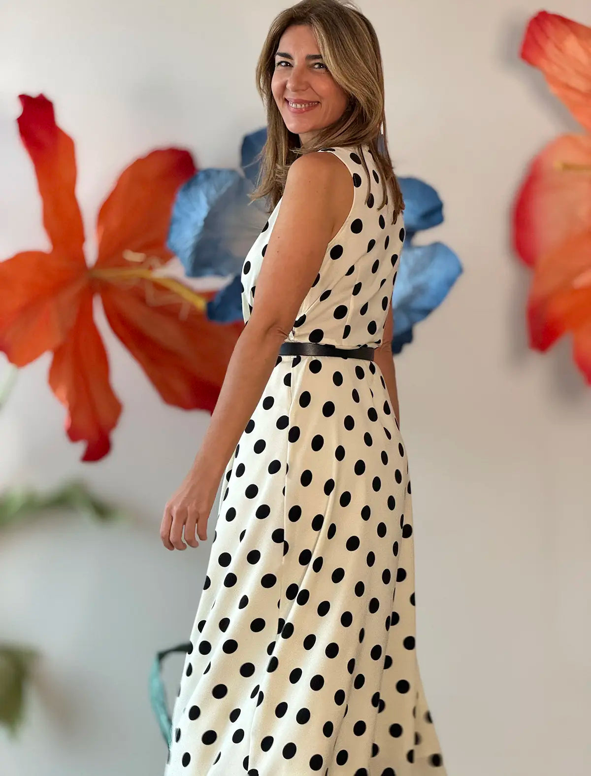 Vestido de lunares negros Julia