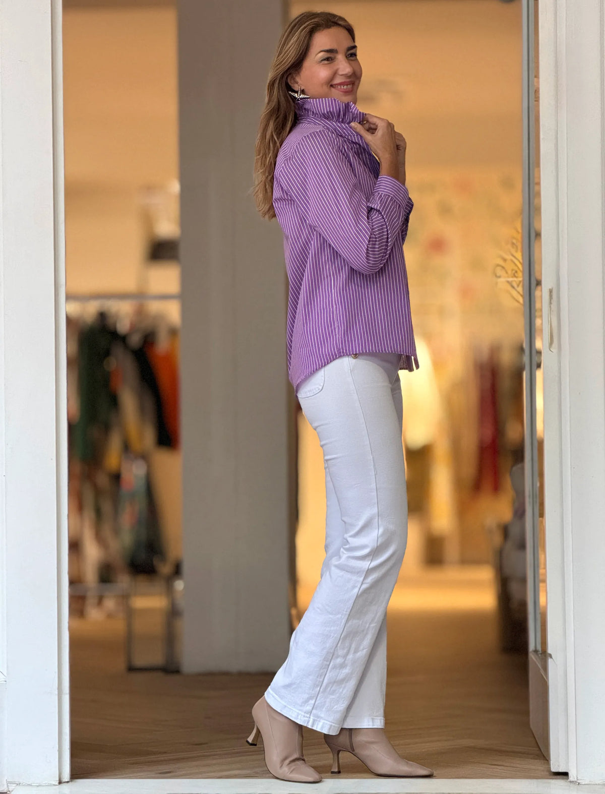 Camisa de rayas chic