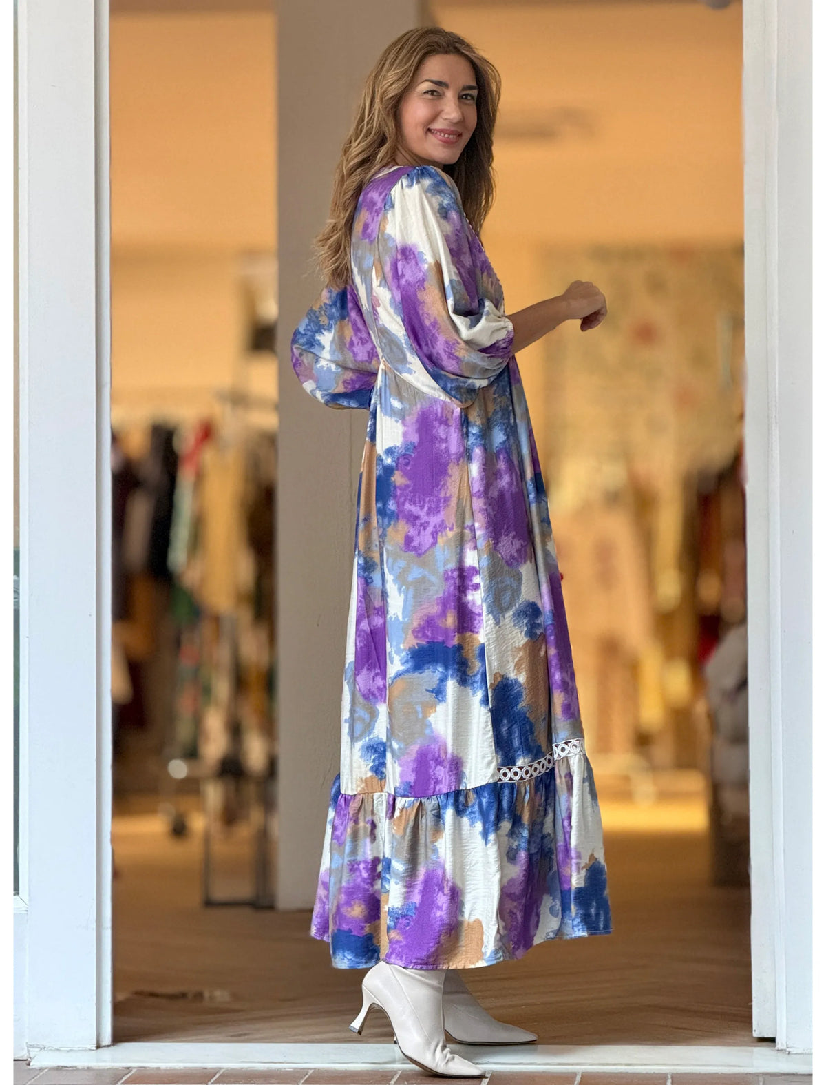 Vestido Ideal boho fluido