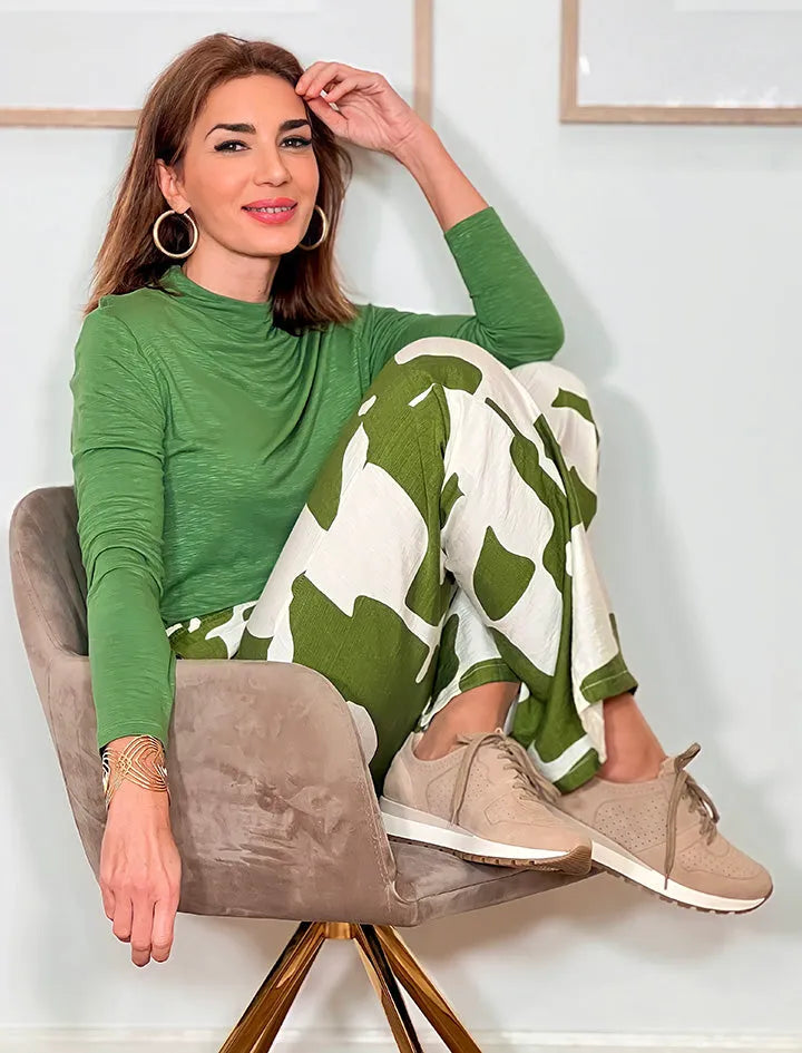 CAMISETA CHIC MUY LINDA VERDE