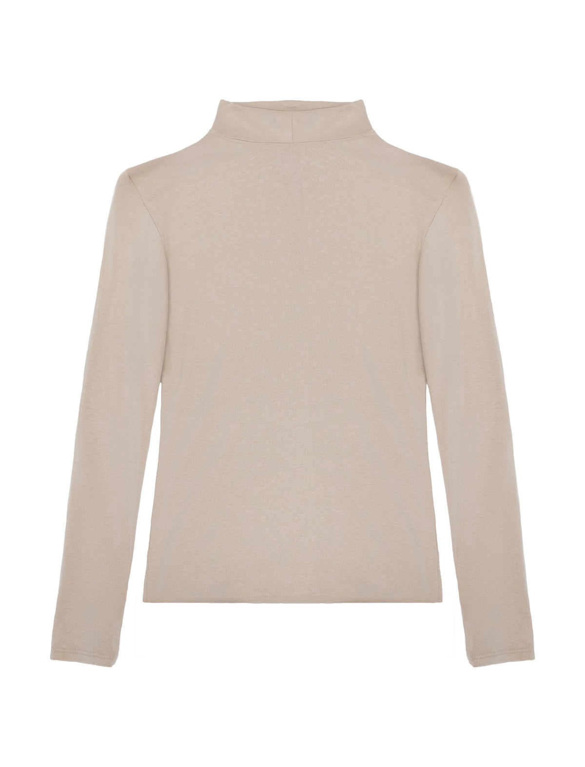 Camiseta de viscosa suave beig