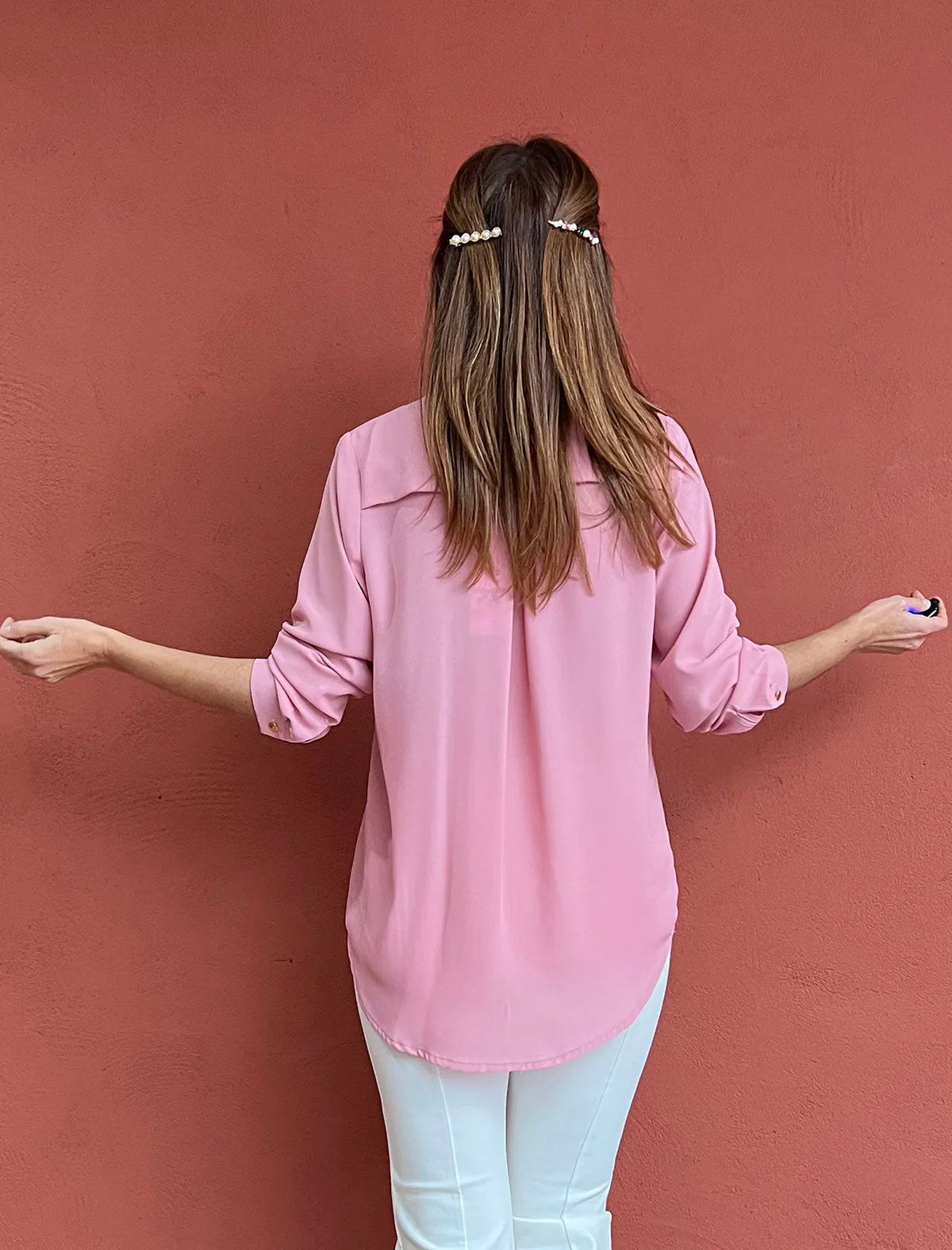 Camisa fluida Nati maquillaje ULTIMA M y L