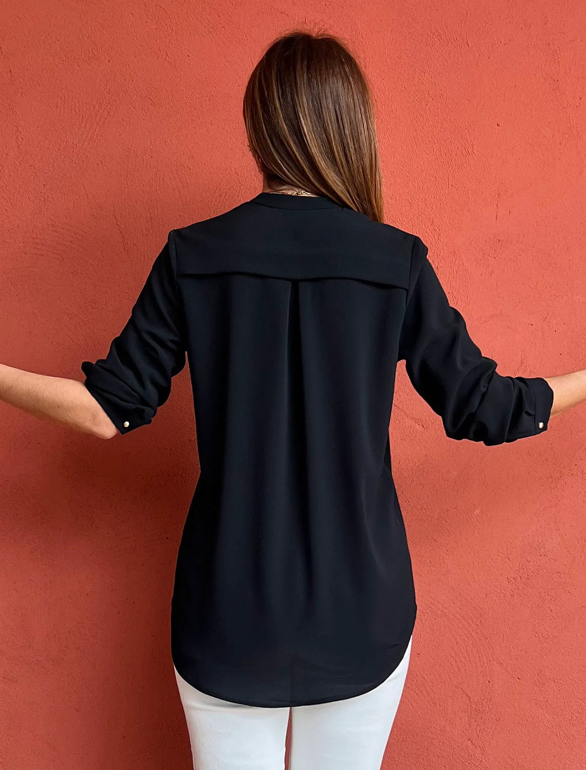 Camisa fluida Nati negro