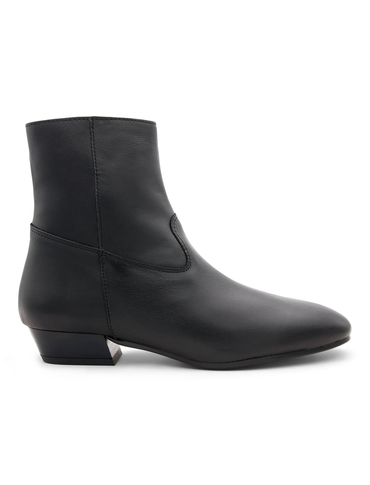 Botín plano chic negro