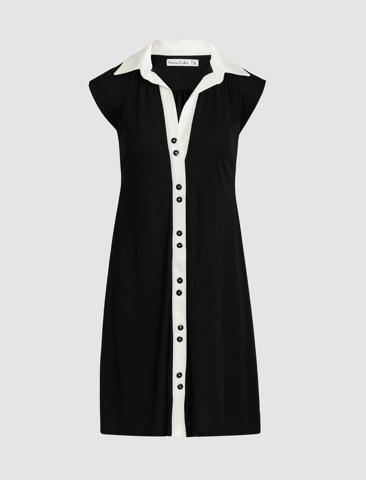 Vestido negro y blanco Valerie