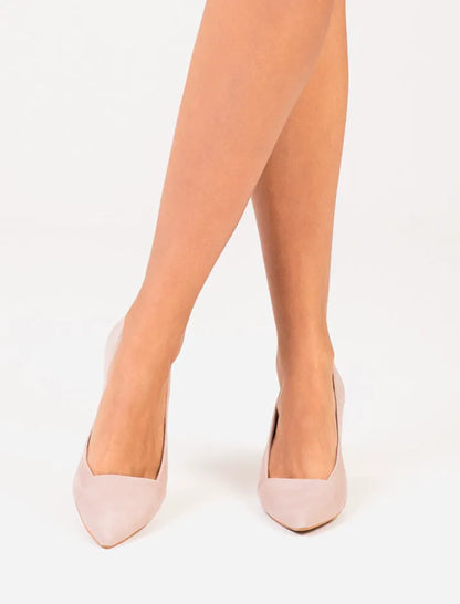 Zapato nude de tacón medio Aguamarina