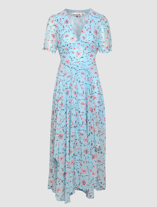 Vestido Fluido más Azul