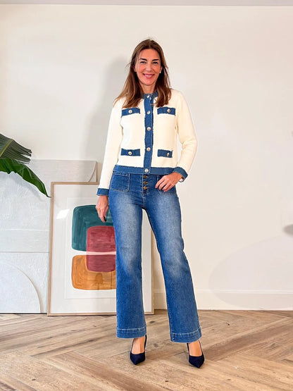 Jeans más bolsillos denim