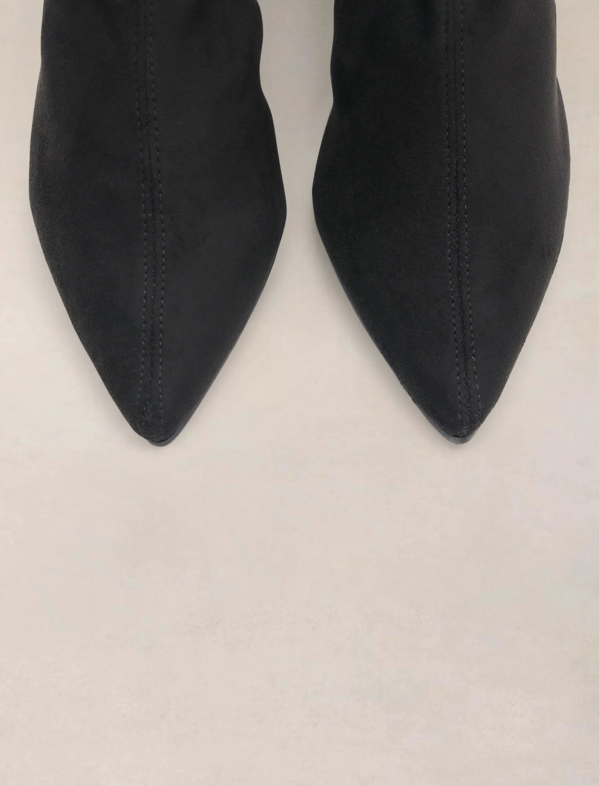 Bota alta de licra Negro