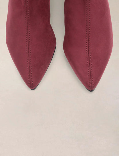 Bota alta de licra Burdeos