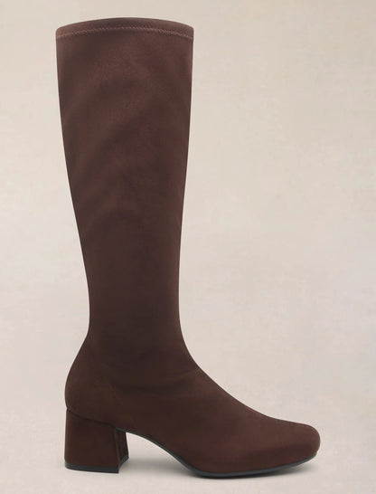 Bota licra marrón chocolate Alicia