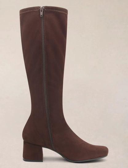 Bota licra marrón chocolate Alicia