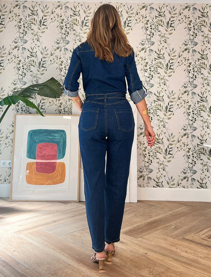 Mono denim botones