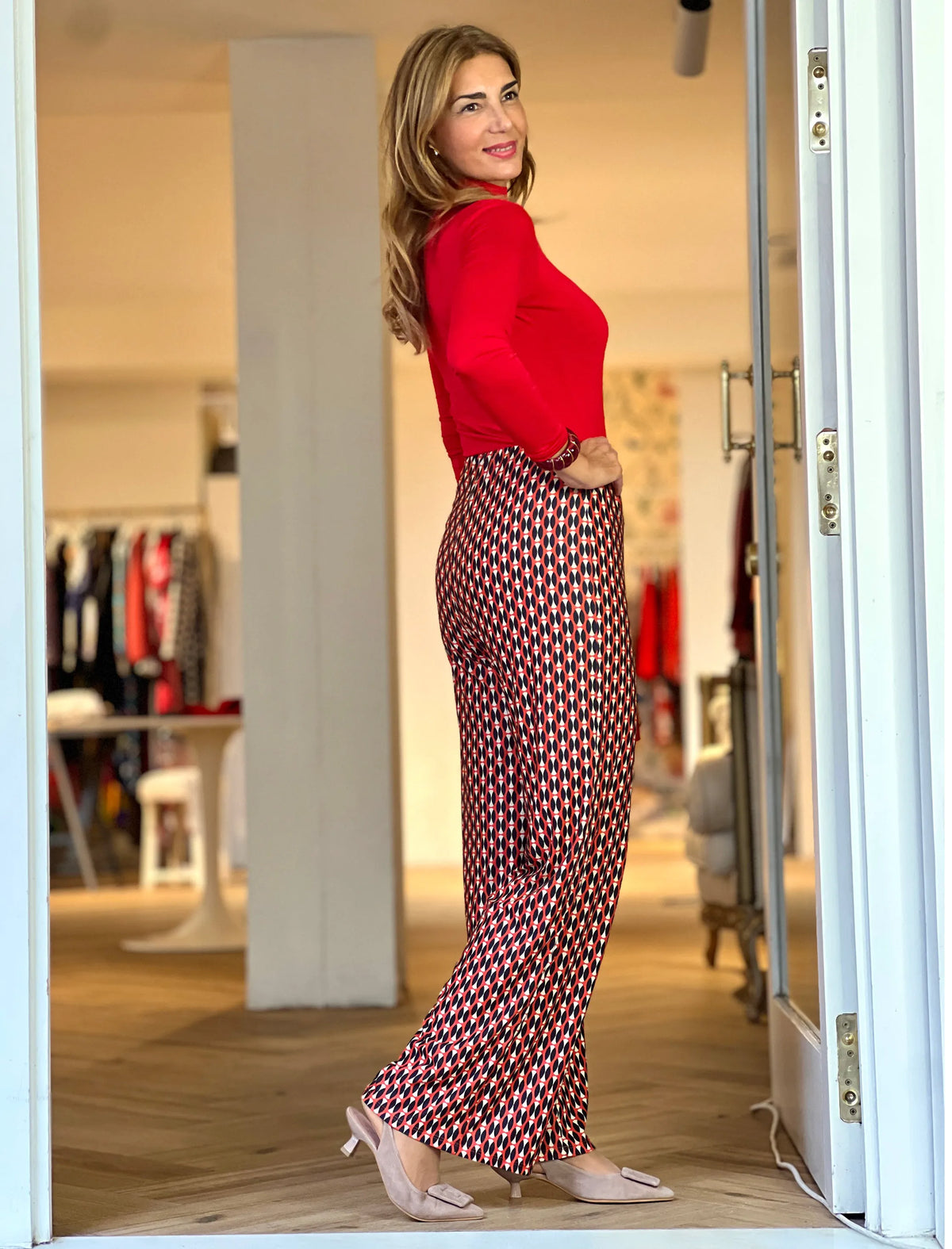 Pantalón de punto elástico ideal
