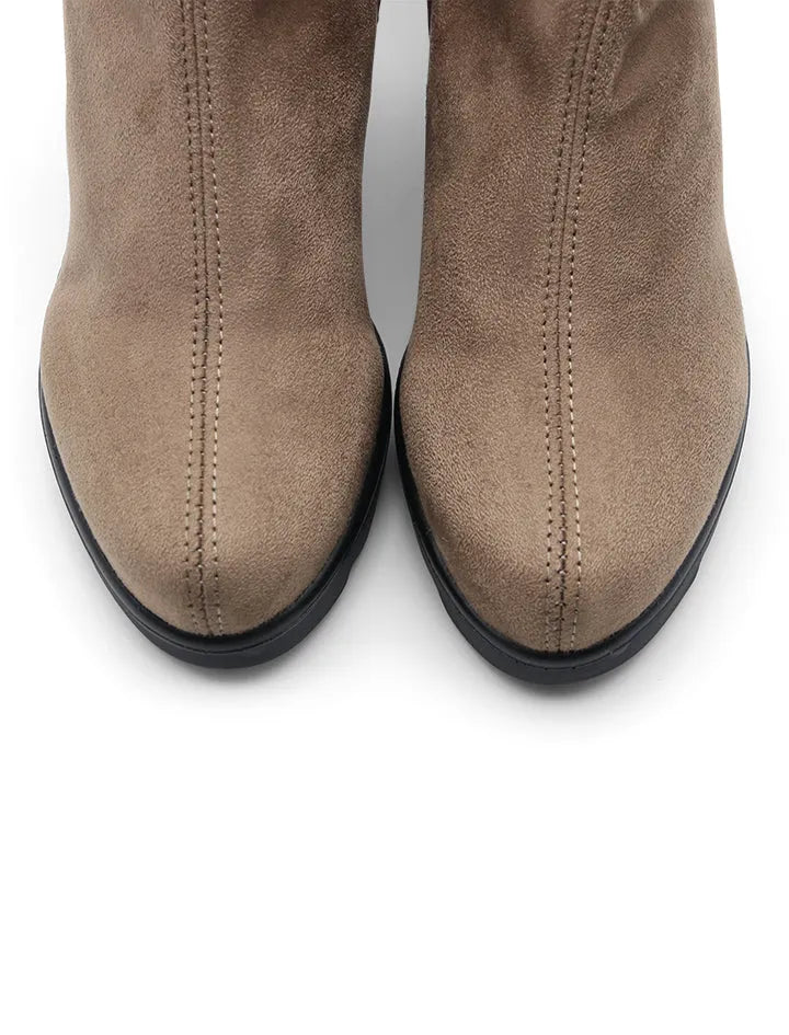 Botín Suede Taupe