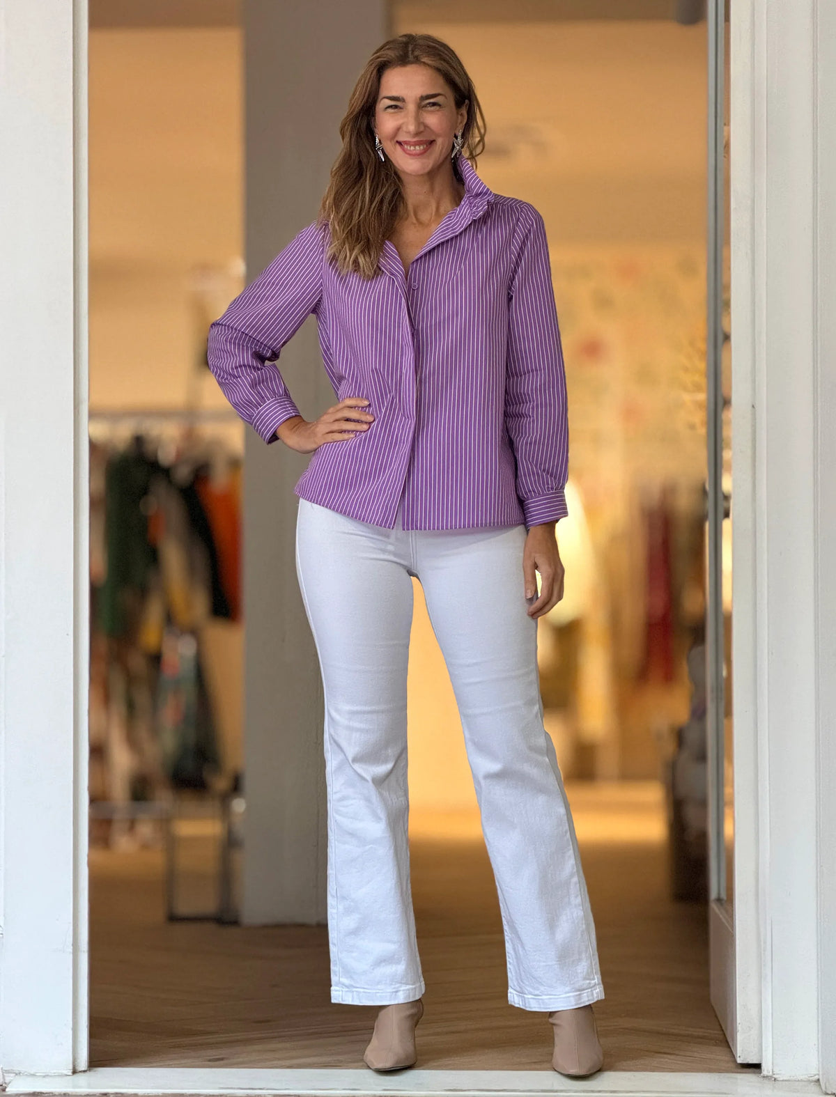 Camisa de rayas chic