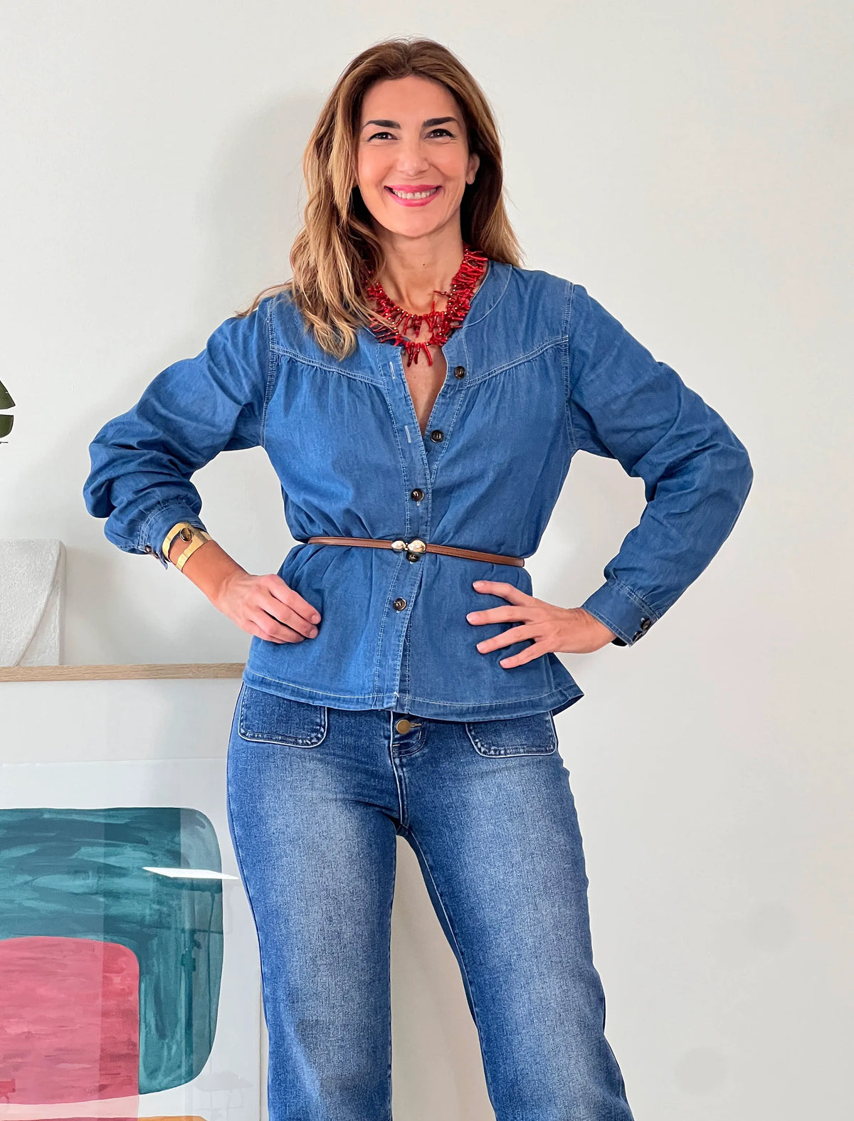 Jeans más bolsillos denim