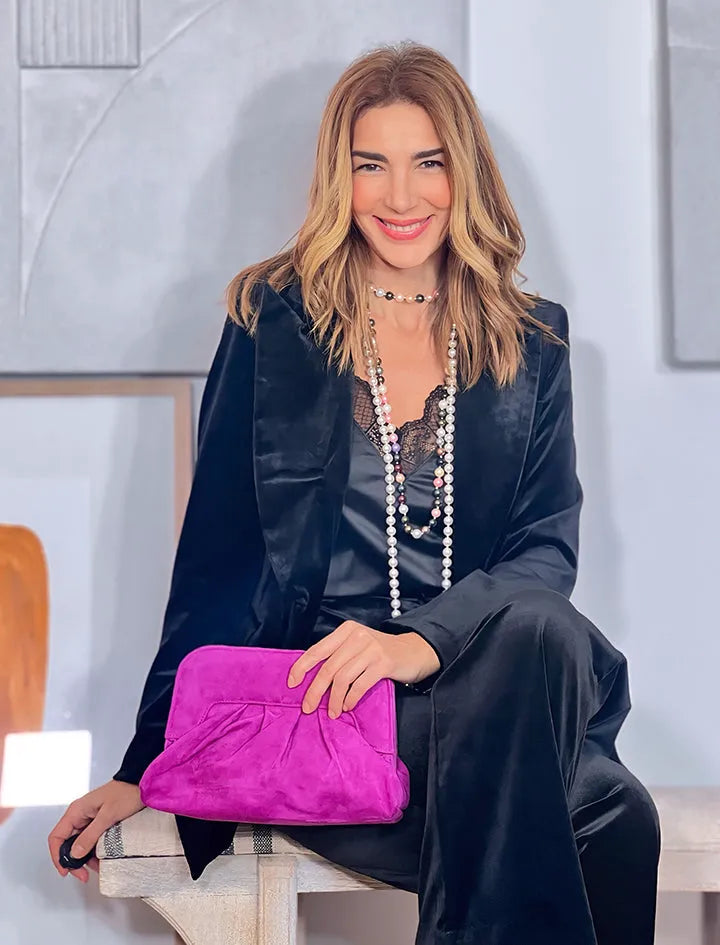 Chaqueta ideal de terciopelo negro