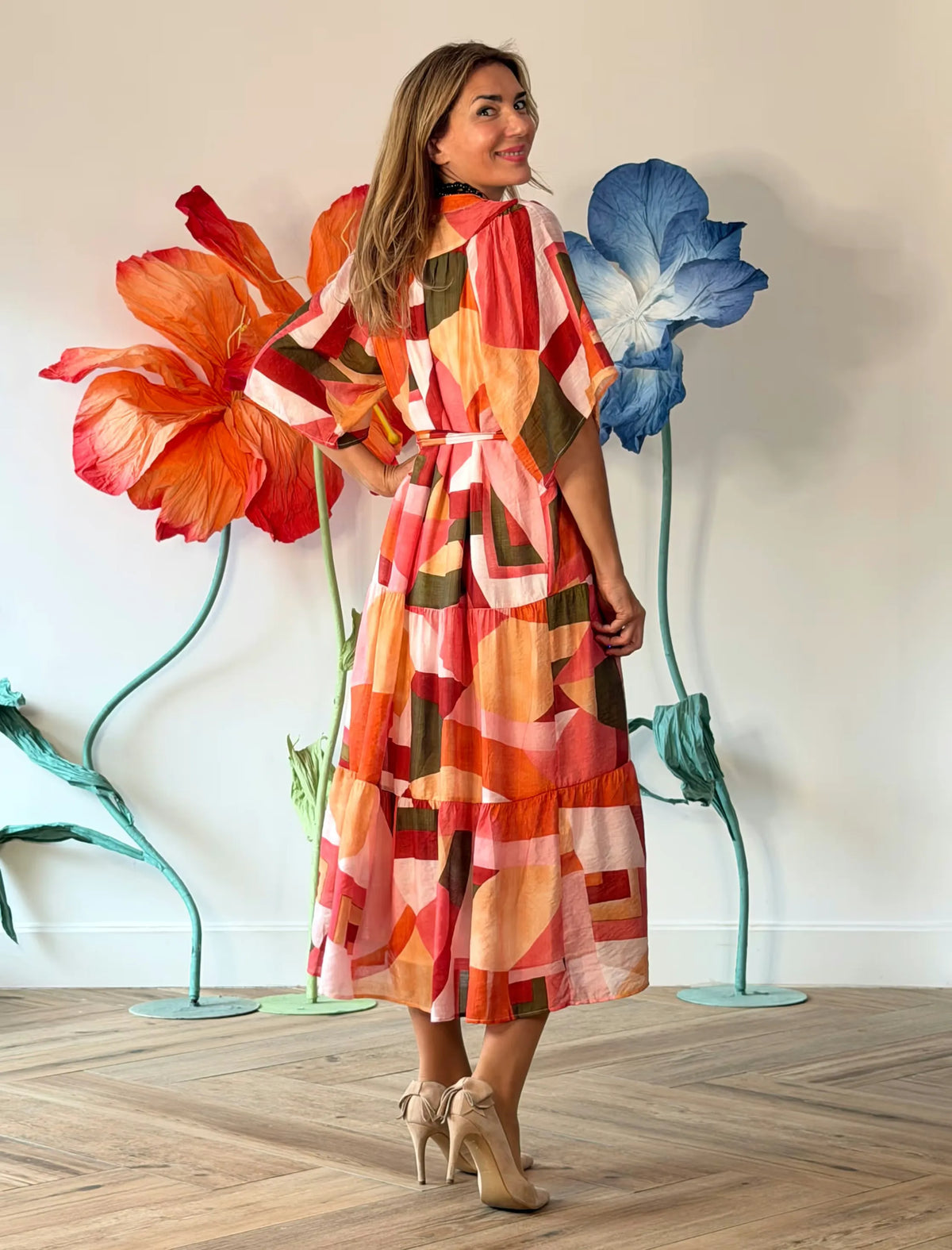 Vestido estampado ligero y suave