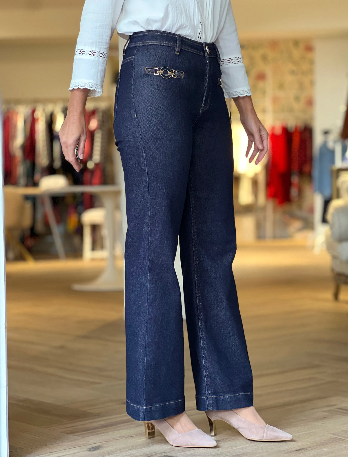 Pantalón vaquero azul marino especial