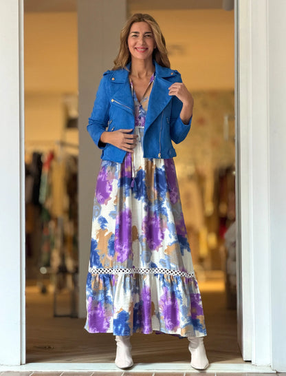 Chaqueta perfecto azul klein