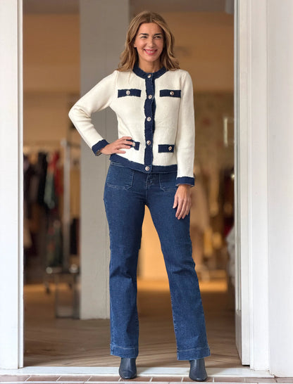 Chaqueta punto denim