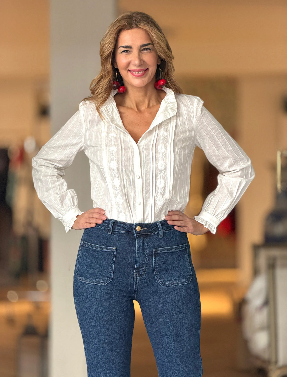 Camisa Bordada Rosetta
