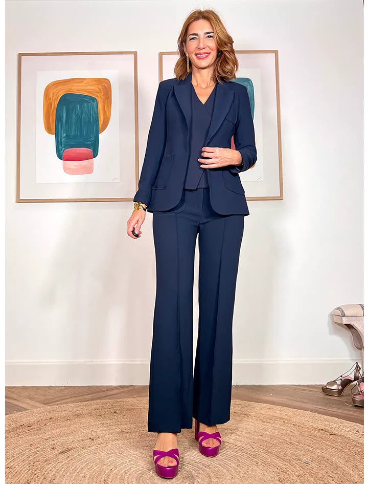 Chaqueta Azul Marino Blazer Slim