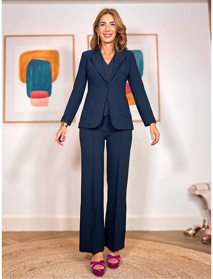 Chaqueta Azul Marino Blazer Slim