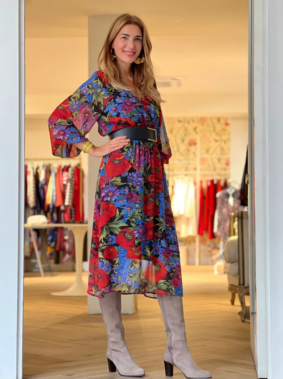 Vestido chic Flowers