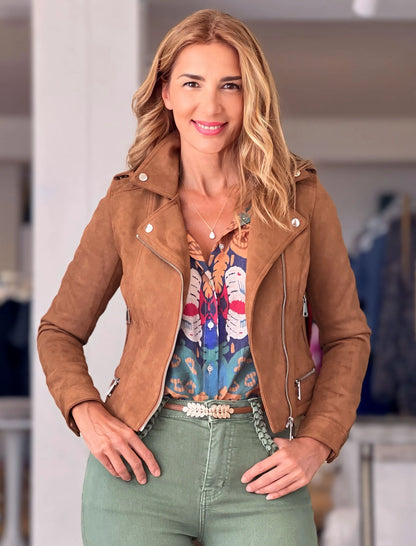 Perfecto Cassandra cuero