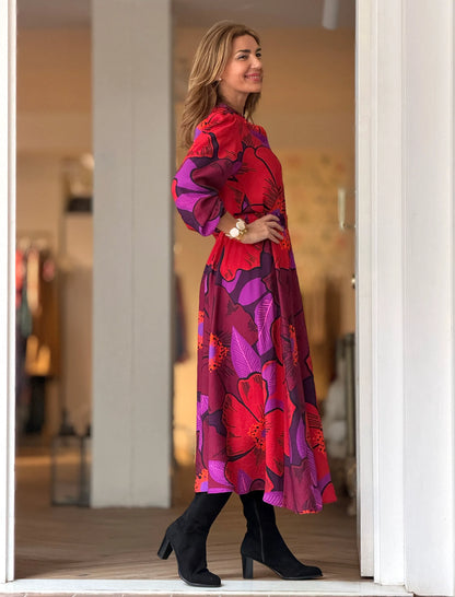 Falda estampada fluida