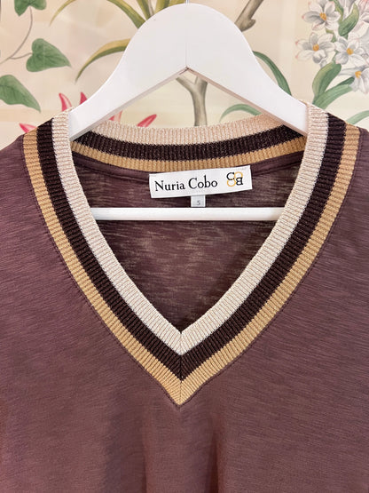 Camiseta marrón chocolate Soy cool