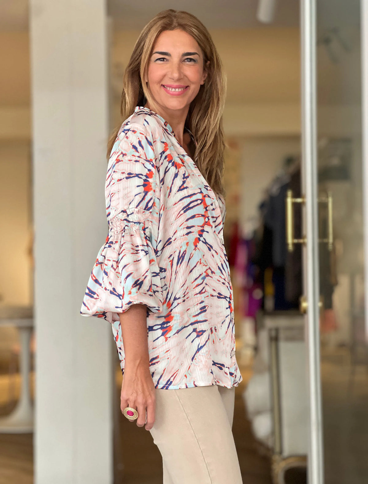 camisa Ideal fluida Muy Ikat