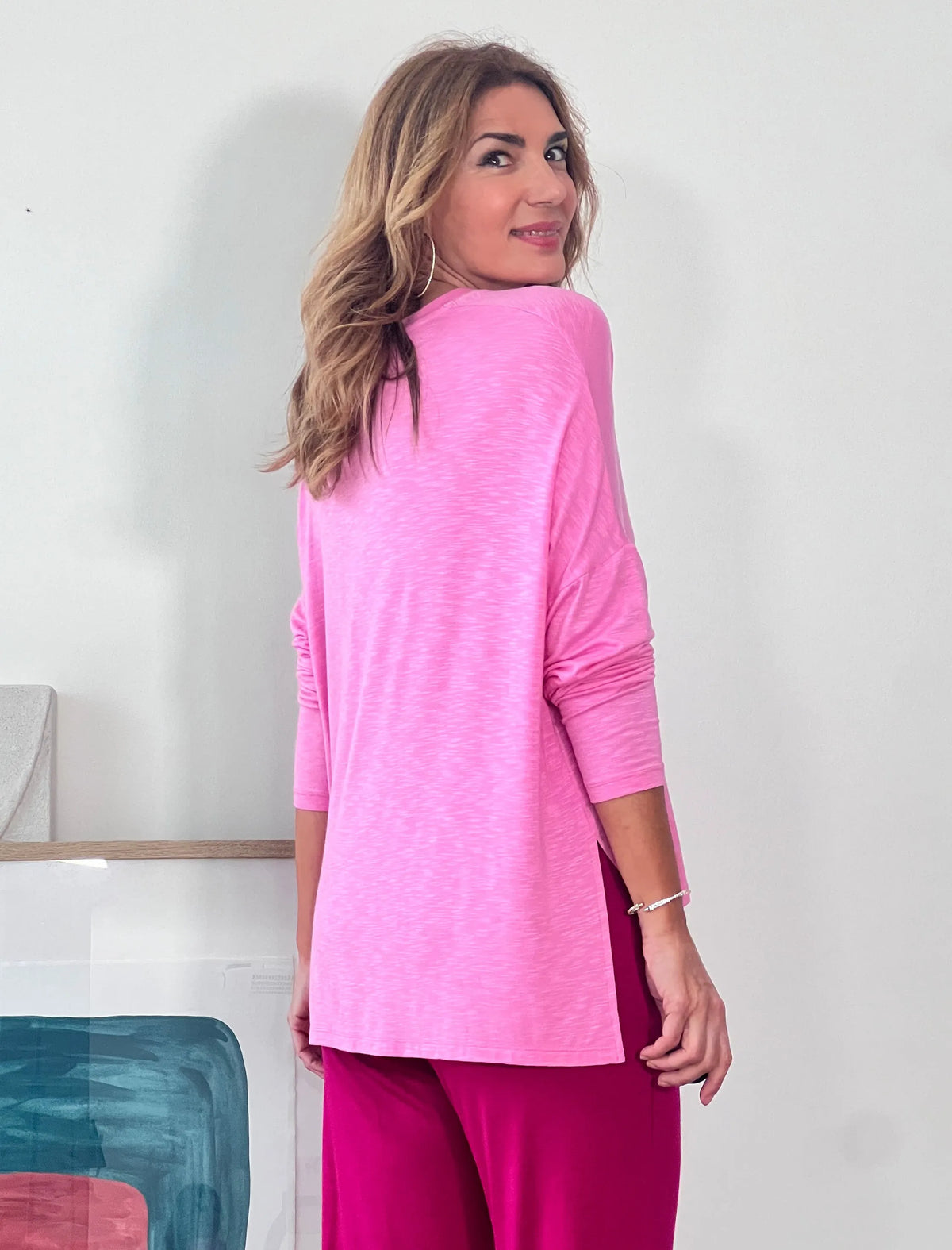 CAMISETA VISCOSA ALCORA ROSA