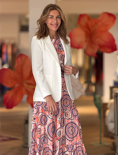 Chaqueta Blanca Blazer Slim