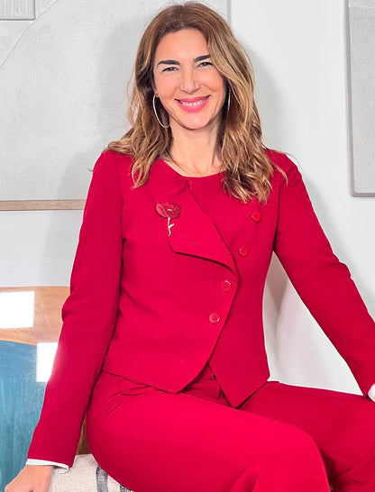 Chaqueta Valerie chic marsala