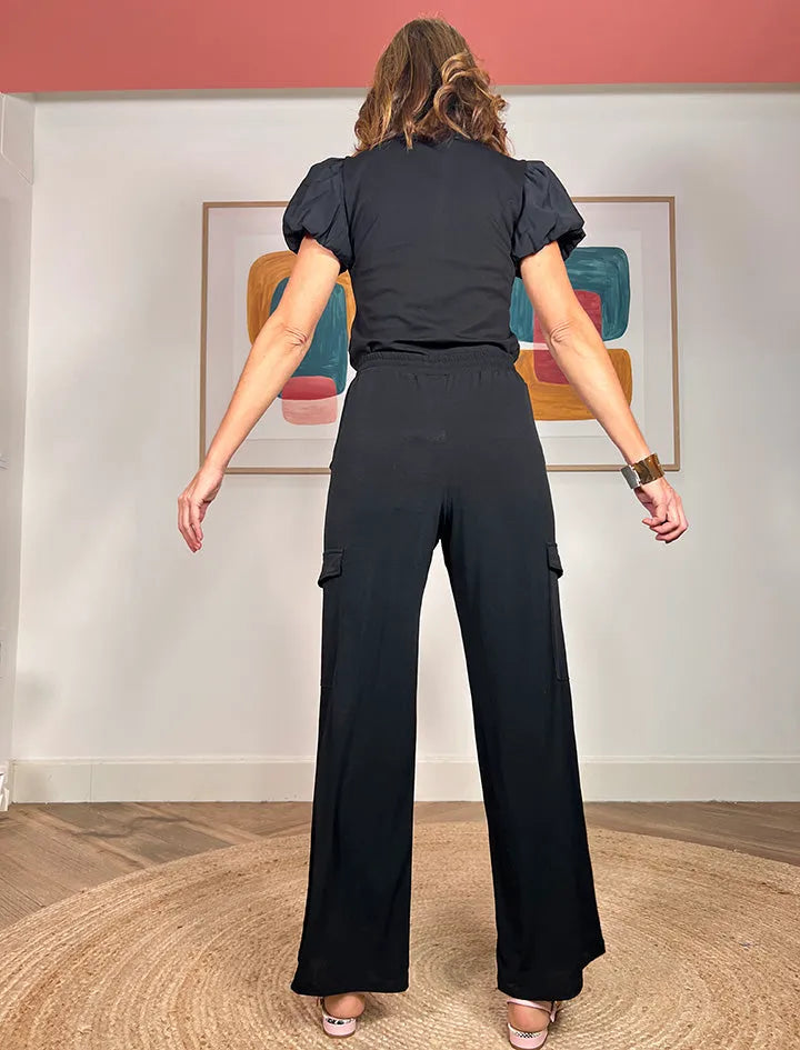 Pantalón cargo perfecto negro