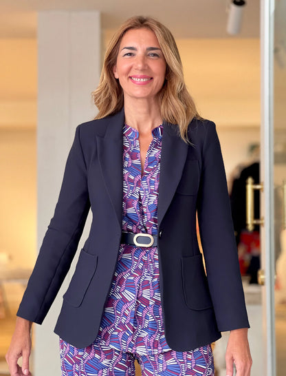 Chaqueta Azul Marino Blazer Slim