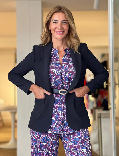 Chaqueta Azul Marino Blazer Slim