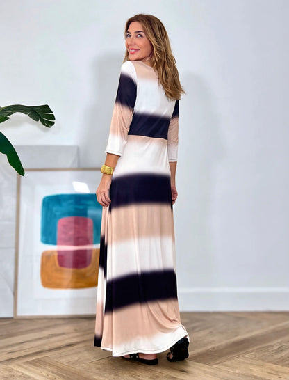 Vestido fluido boho tie dye