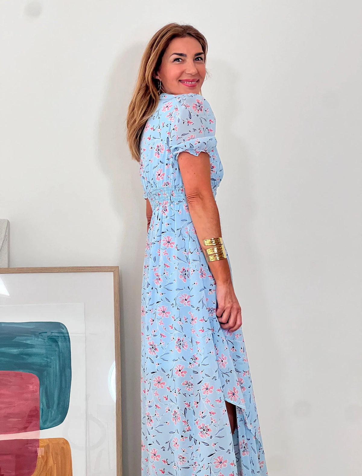 Vestido Fluido más Azul