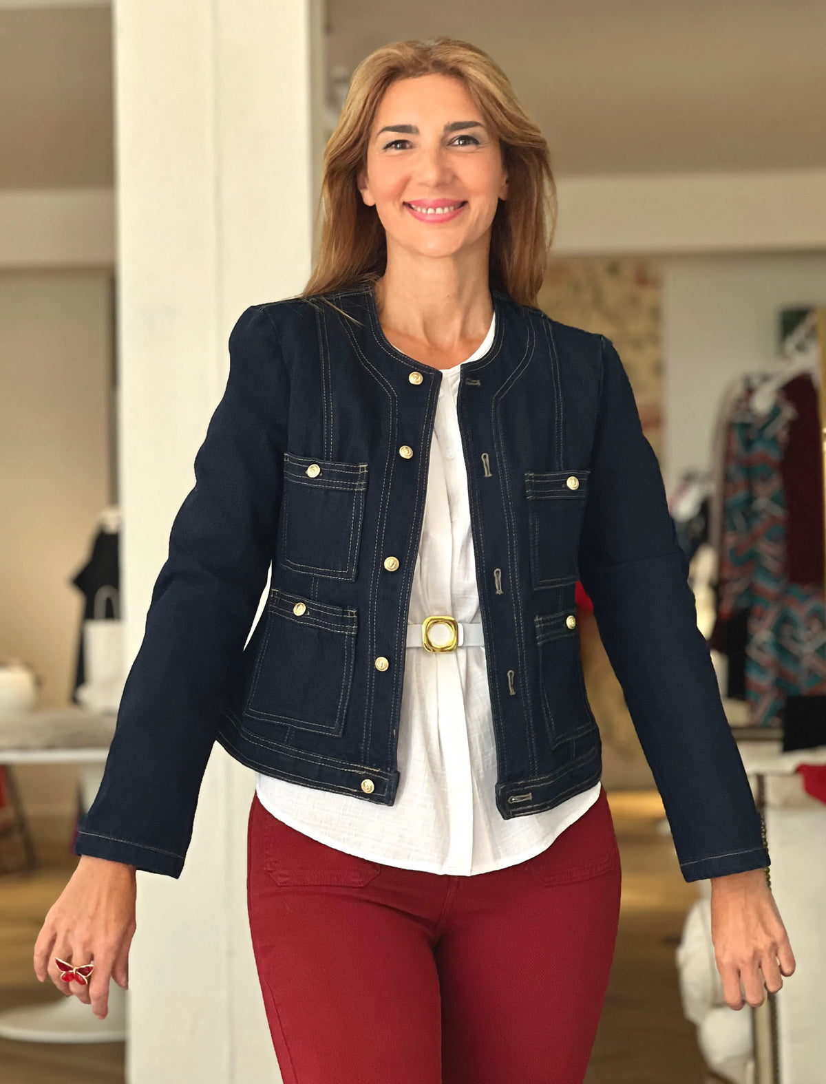 Chaqueta denim muy chic