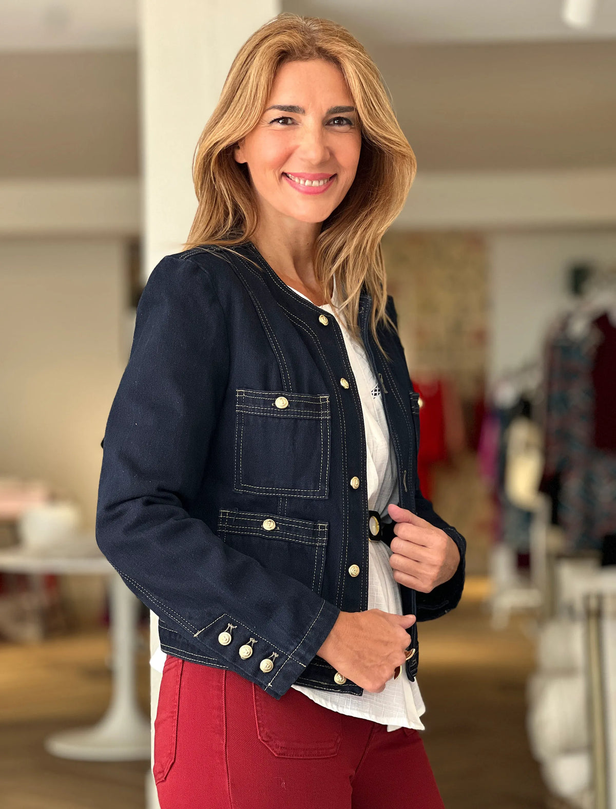 Chaqueta denim muy chic