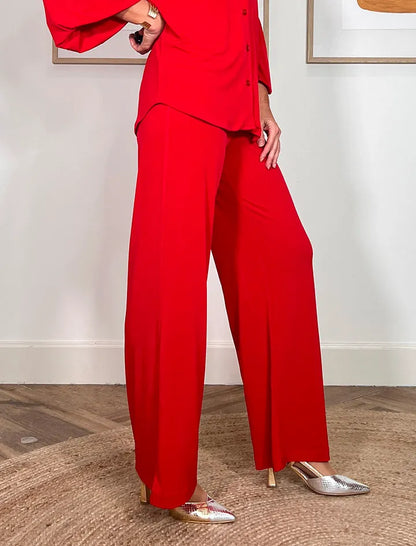 PANTALON SOFT FAVORECEDOR ROJO