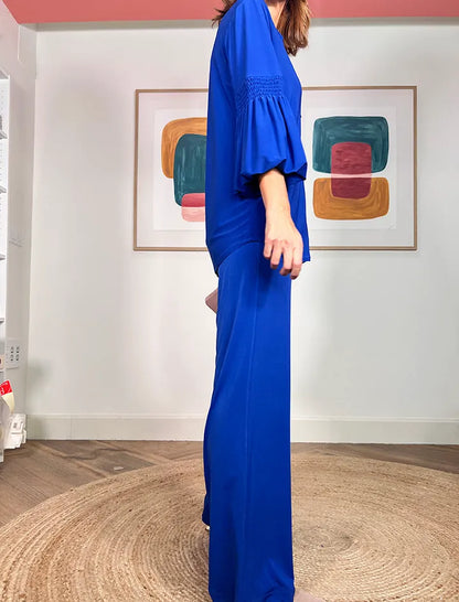 Pantalón Soft favorecedor azul