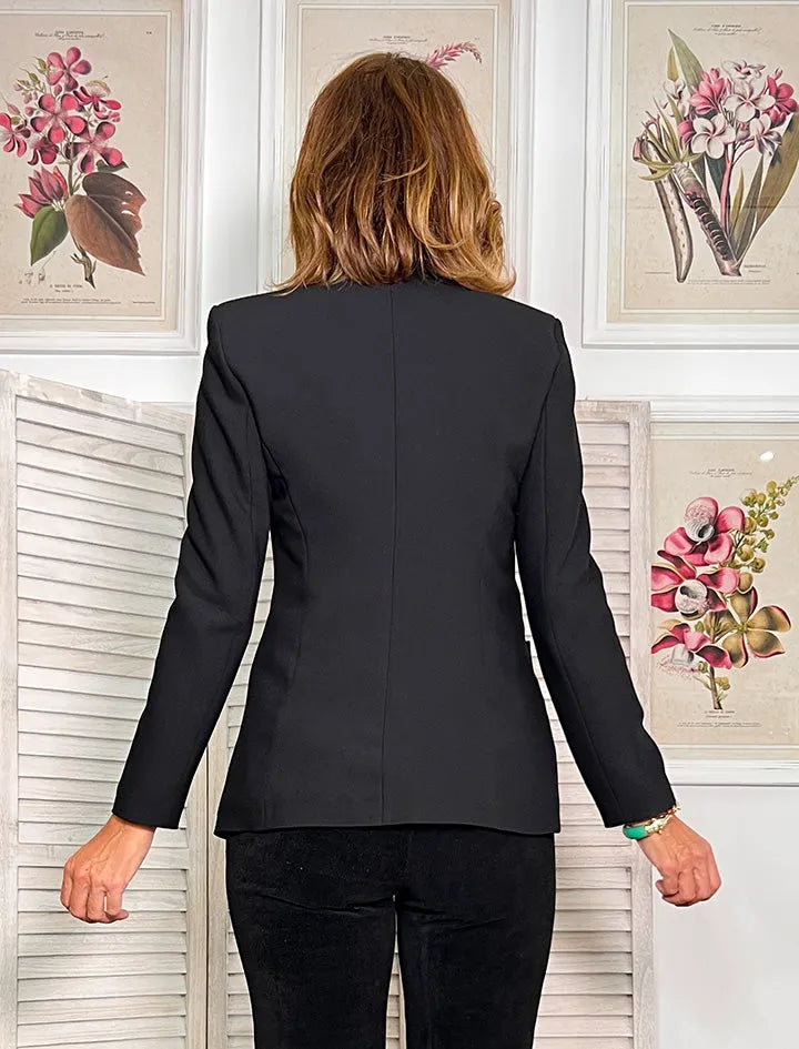 Chaqueta Negra Blazer Slim