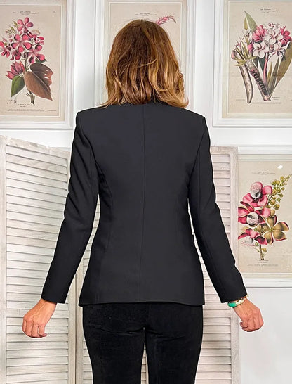Chaqueta Negra Blazer Slim