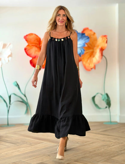 Vestido largo negro Marta